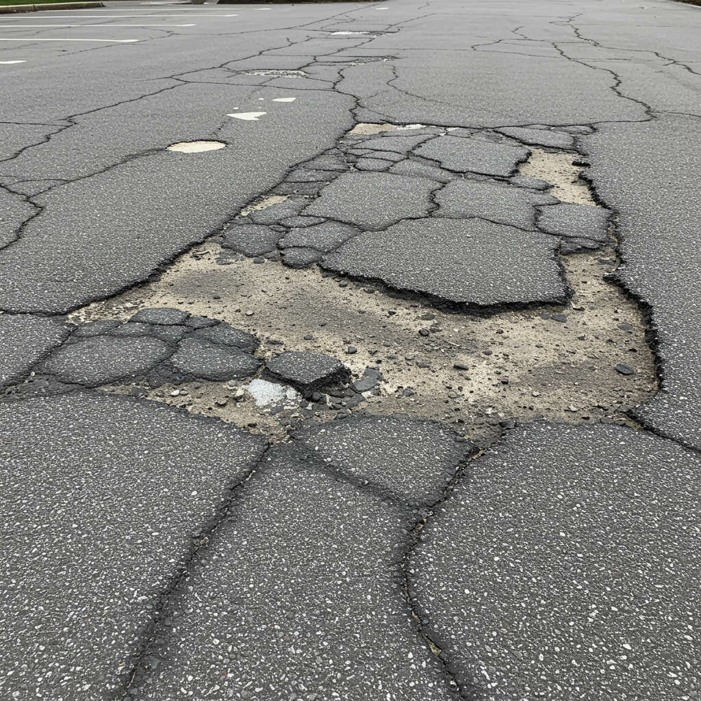 fsc damaged southeast ohio parking lot