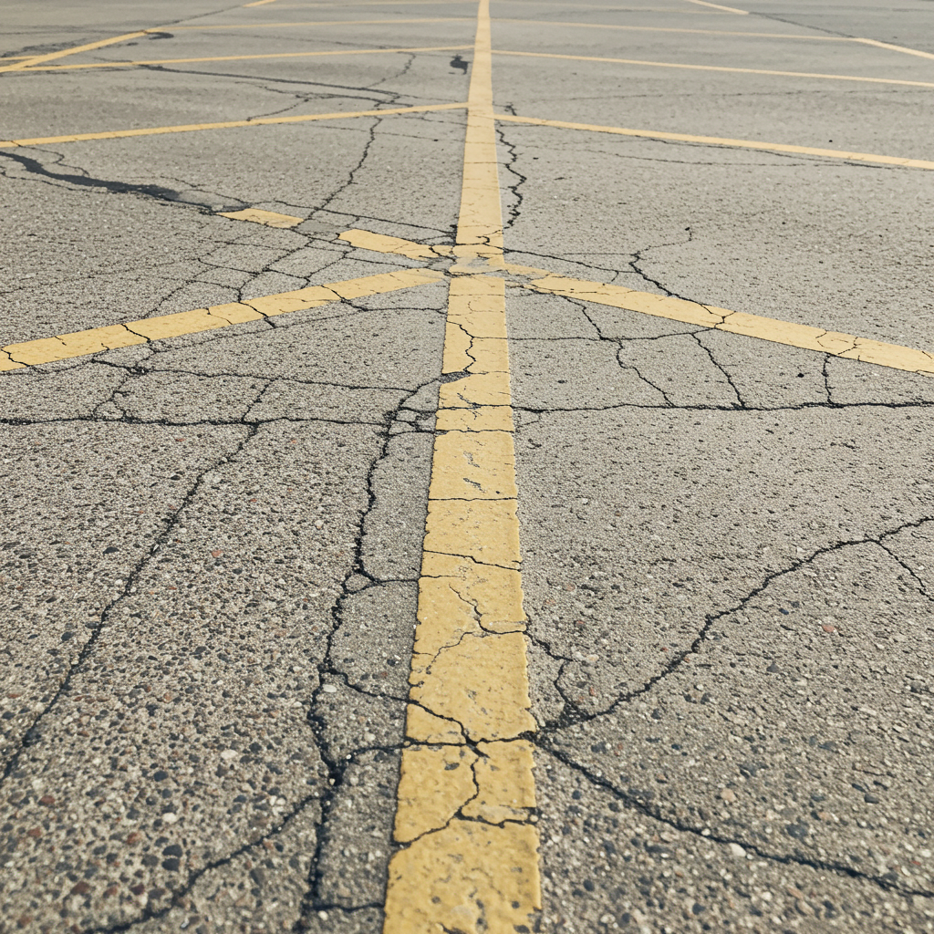 fsc faded and cracked lines on lot ohio